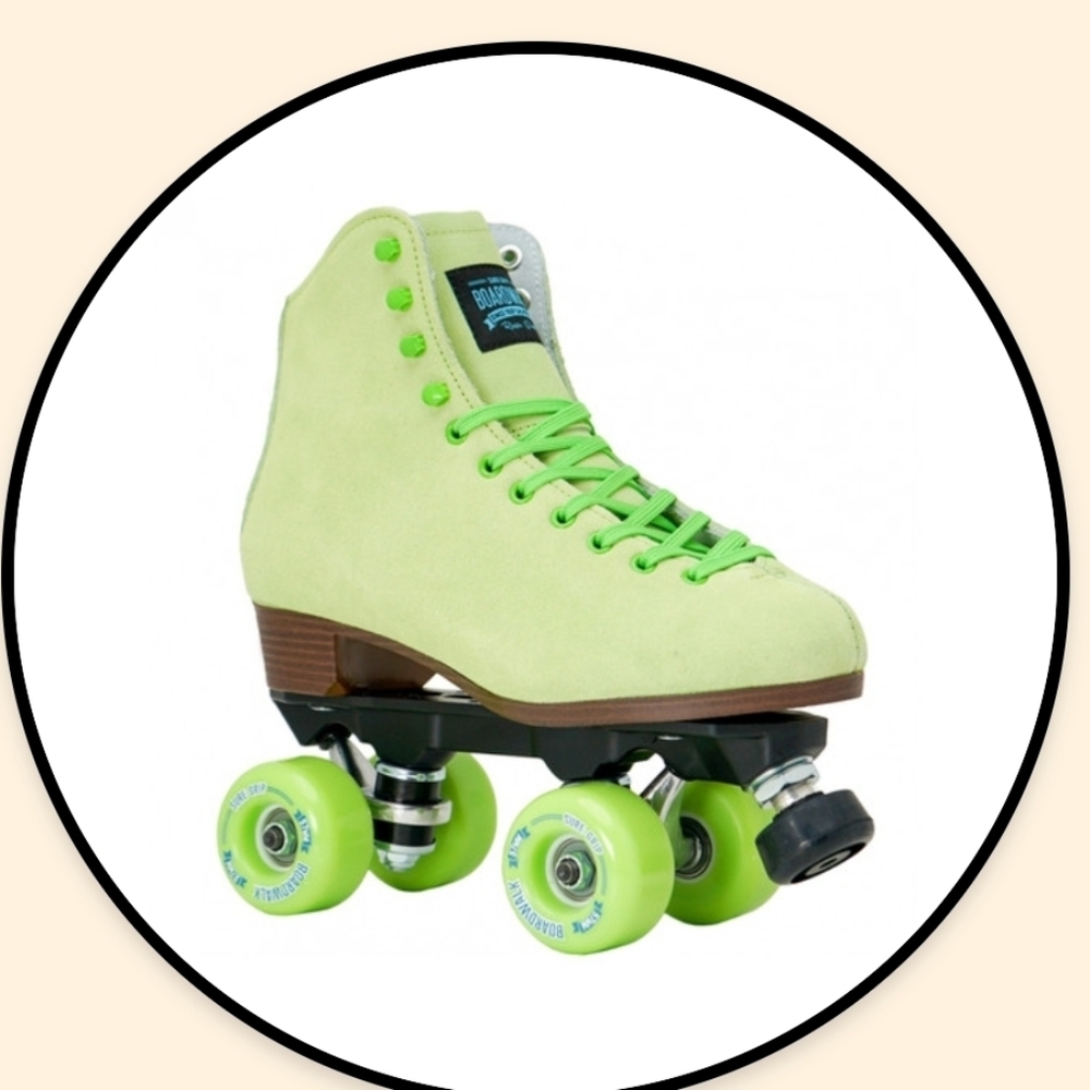 Sure-grip Boardwalk Outdoor Roller Skates W 2sets Of Wheels Size 8 - 8.5 W (7M)